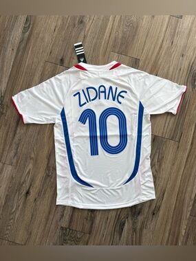 France Away Retro Soccer Jersey 2006 Zidane 10